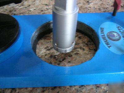 Core drill and stand with 10 core bits for counter tops