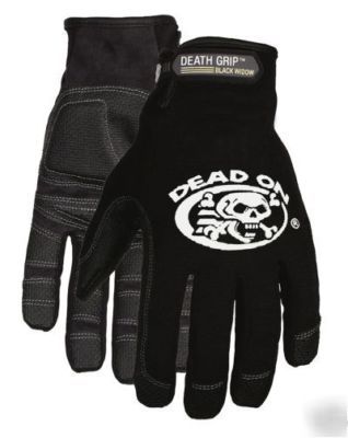 Dead on black widow heavy duty mechanic's gloves large 