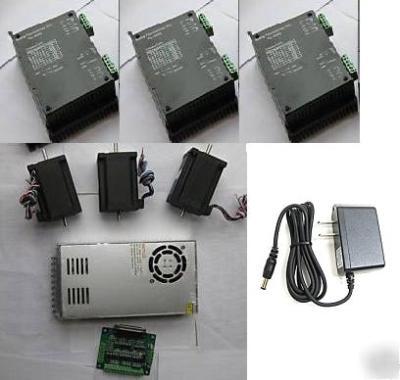 3 axis stepper motor cnc router or mill complete kit