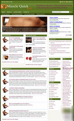 Bodybuilding turnkey website with adsense and amazon
