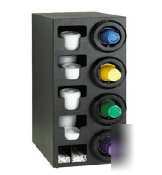 Dispense rite cup dispensing cabinet black |stl-c-4RBT