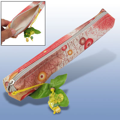 Colorful zipper top closure pen pencil pouch holder