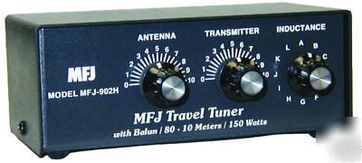 New mfj-902H 10-80 meter travel tuner 150W with balun ( )
