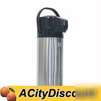 6EA push-button top decaf coffee airpot stainless liner