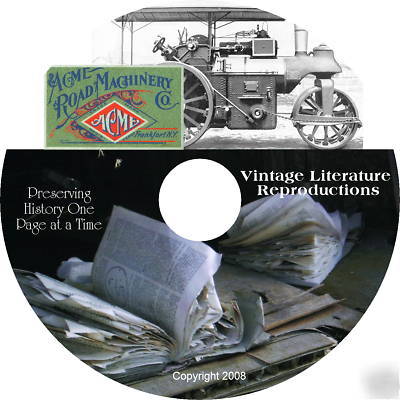 1902 acme road machinery catalog on cd