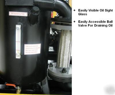 75 hp, 3 phase dual voltage rotary screw air compressor