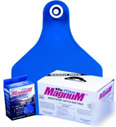 Python magnum fly insect tags cattle 100CT cowcalf nwt
