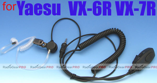 Vox earpiece with acoustic tube for yaesu vx-6R vx-7R