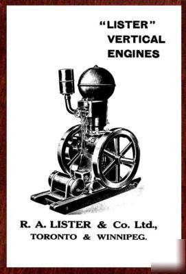 Lister vertical engines â€“ instructions and parts book