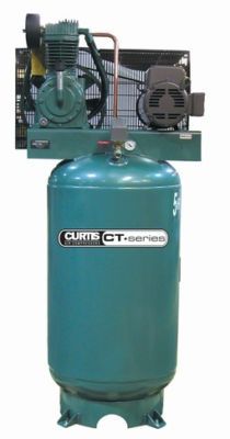 Curtis ct series 5 hp 555VT6 air compressor cast iron