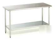 Eagle group T3060B| work table flat top undershelf|