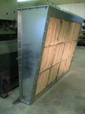 7' wide x 6' tall tapered exhaust cabinet/spray booth