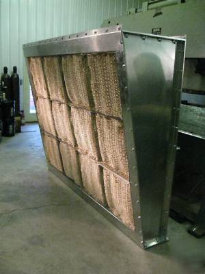 7' wide x 6' tall tapered exhaust cabinet/spray booth
