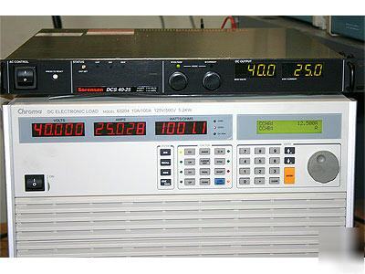 Sorensen dc power supply dcs 40-25E, 115/230 vac 