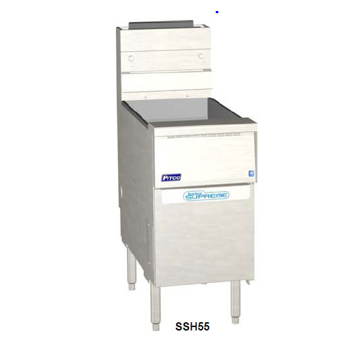 Pitco SSH55-d-s fryer, 40 - 50 lb. oil capacity, 80,000