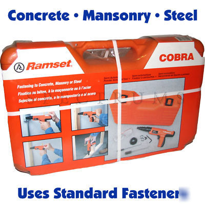 Ramset cobra powder actuated concrete fastener tool kit