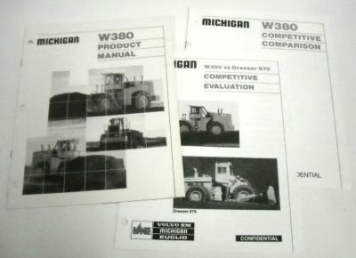 Michigan 1990 w 380 dozer sales brochure lot