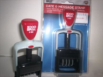 New cosco 2000 date received auto inking stamp nip