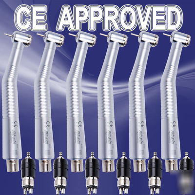 6 dental high fast speed handpiece push button standard
