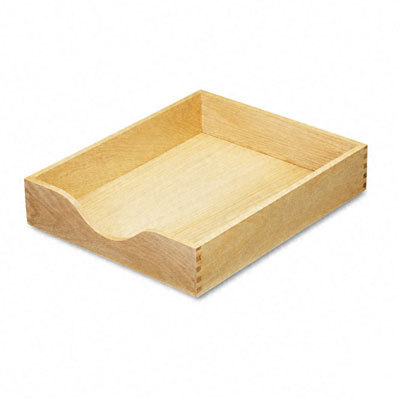 Advantus hardwood letter stackable desk tray, oak