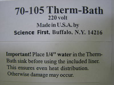 Therm-bath by science first