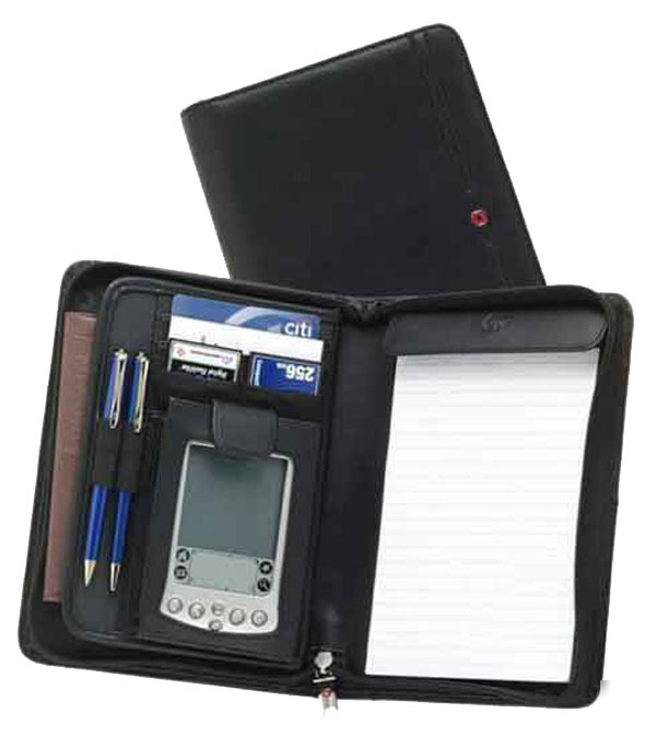 Swiss gear wenger business leather pda zip-folio $30