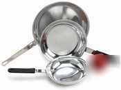 Frypan - aluminum finish - 8.5'' - fry-08CR - fry-08
