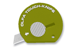 Olfa touch knife pocket knife tk-4O 1083065 olive green