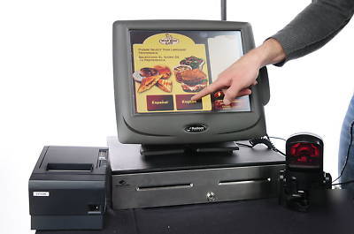 Radiant P1550 pos system restaurant retail