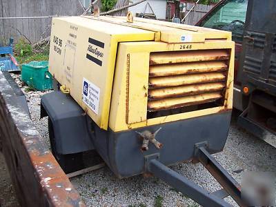 185 cfm atlas copco mobile portable air compressor