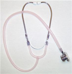 Child / pediatric dual head stethoscope frosted pink