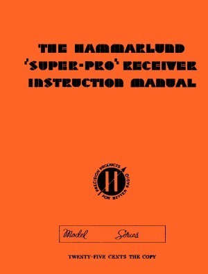Hammarlund sp-10 series manual w/foldout sch. Â»rÂ²