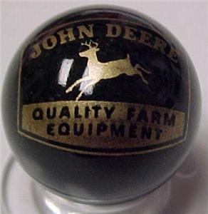 John deere(black w/gold) advertising marble 6000C