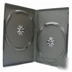 50 standard black double dvd cases