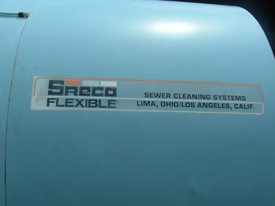 Sreco rodding machine drain cleaner