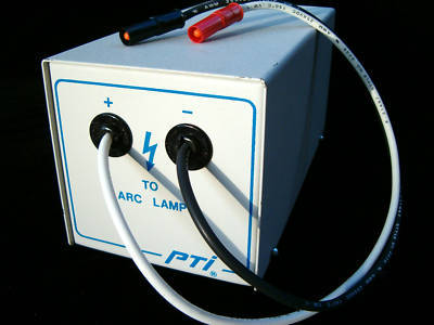 Arc lamp power supply w/ ignitor, adjustable, digital