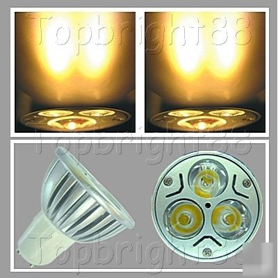 1Ã‚Â pc 3X1W GU10 spotlight warm white led 110/230V ac 30Ã‚Â°