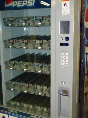 Electric shelf vendo VU40 glasfront machine mdb 30DAY w