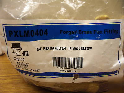 PXLM0404 forged brass pex fitting ip male elbow