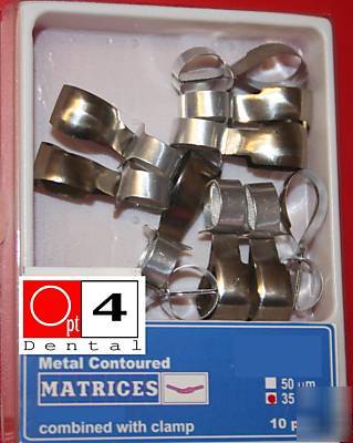 Dental supply, metal molar matrices,size 3, 10PCS