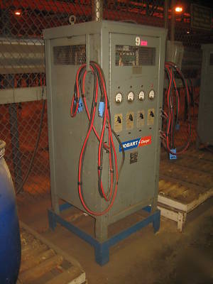 Hobart 24 volt battery charger charges 4 batteries , hd