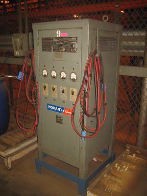 Hobart 24 volt battery charger charges 4 batteries , hd