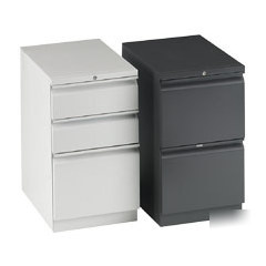 Hon mobile pedestal boxbox file radius pull charcoal