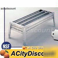 New pvi 24IN x 48IN nsf aluminum dunnage rack storage