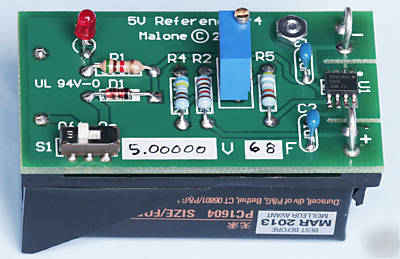 Precision voltage reference 5V .01% standard calibrator