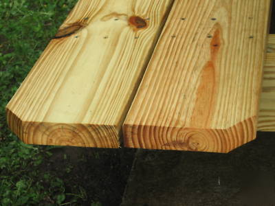 Wood picnic table ~ yard ~ reunions ~ bbq ~ campsite ~ 