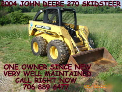 2004 john deere 270 skidsteer loader free airfare