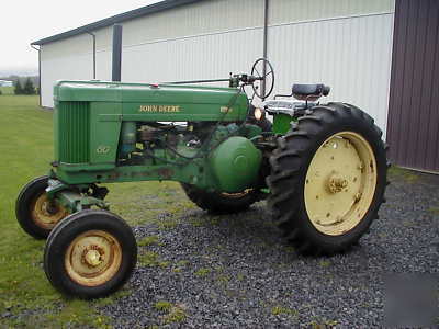 New 1955 john deere 60 tractor,w/f,p/s,live pto, tires 