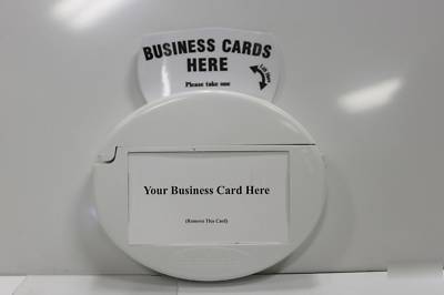 White card caddie mobile outdoor business card holders