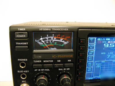 Icom ic-756 pro ii in box absolutely spotless w/ps-125 